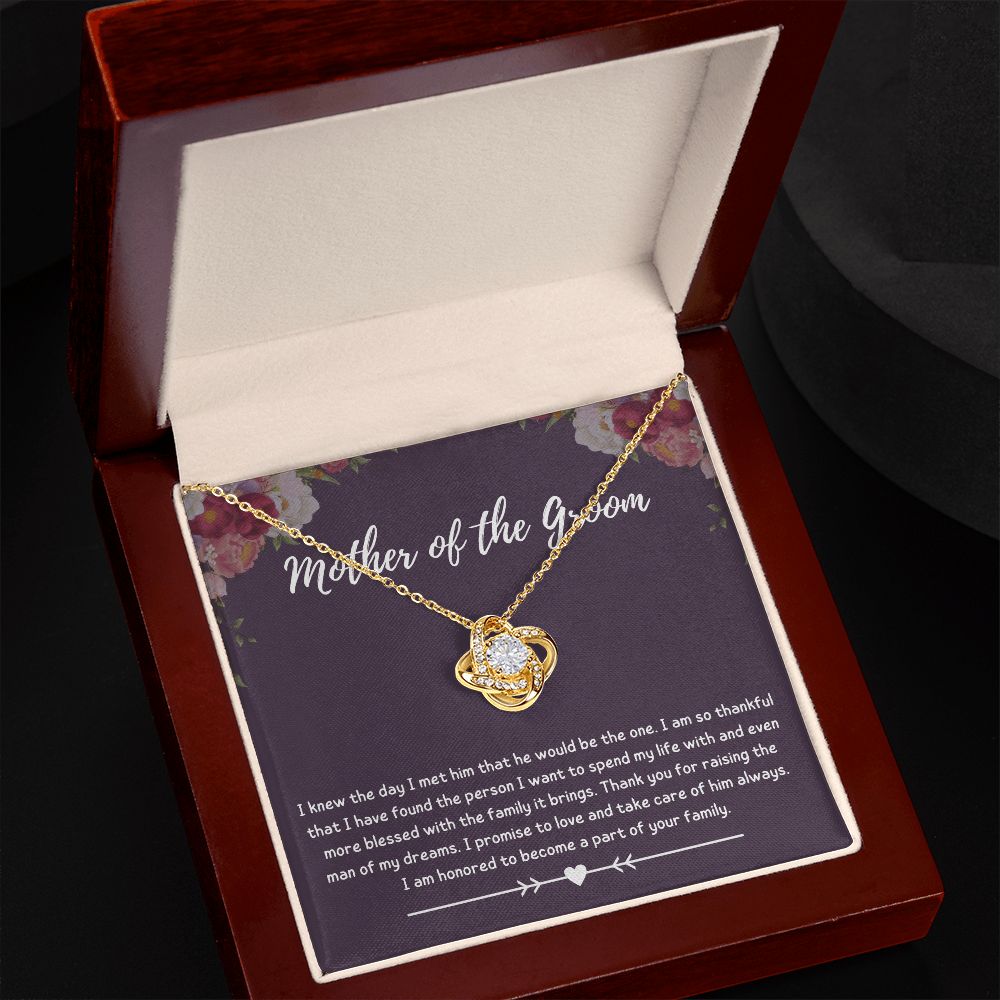 Mother of the Groom Gift - Make Your Son's Wedding Day Even More Special with This Mother of the Groom Necklace