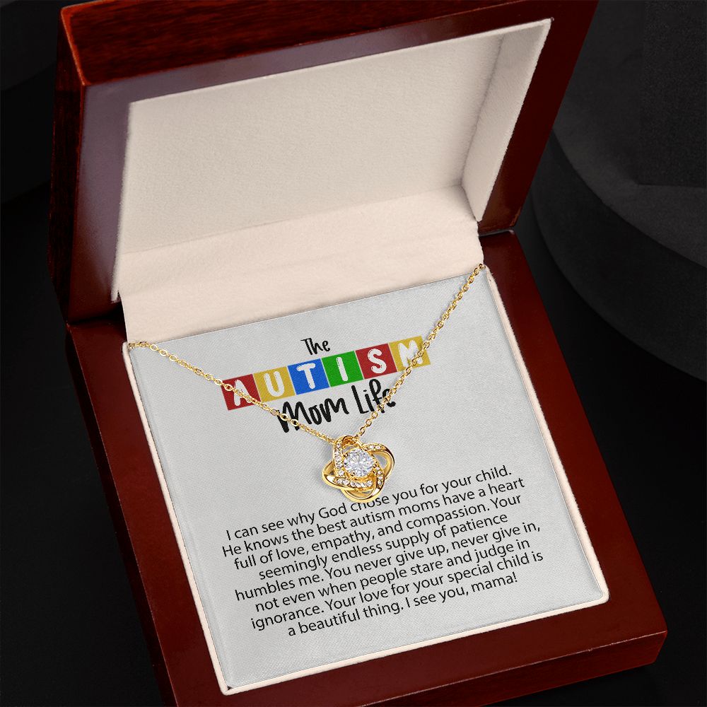The Love Knot Necklace Autism Mom gift B09QG48YYT YU-Q8XE-WCZJ