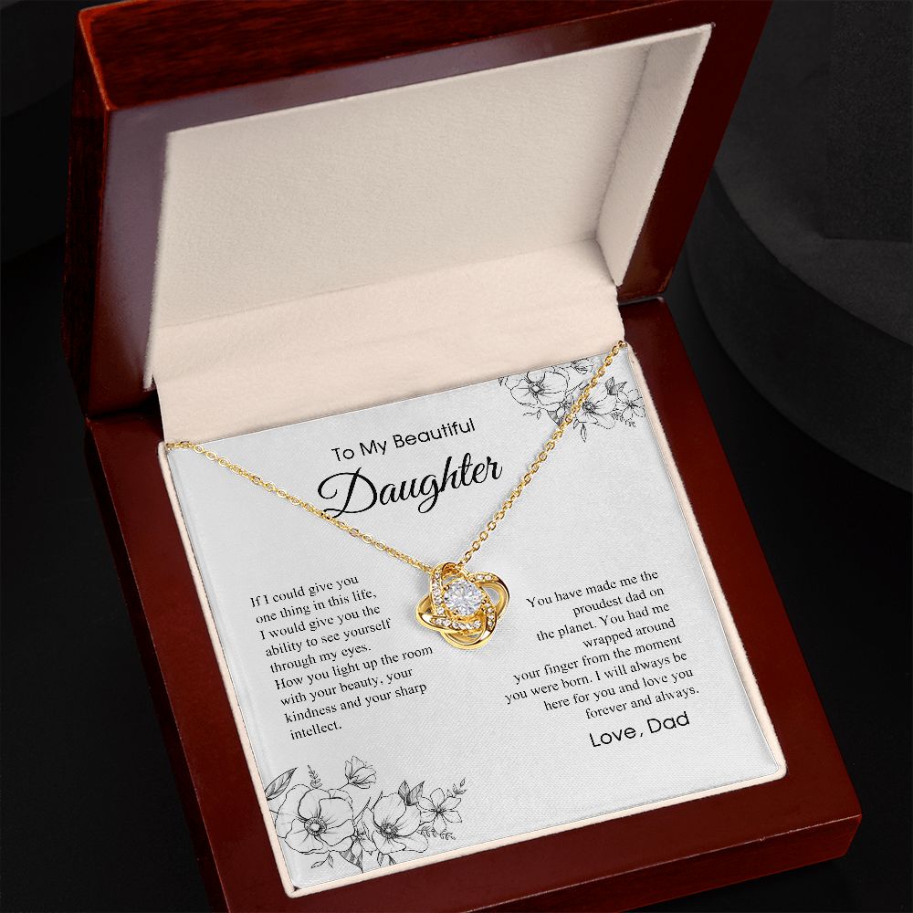 Daughter Gift (From Dad) | Father to Daughter Necklace, Birthday Gift To Daughter From Dad, Daughter Necklace, Proud Dad, Christmas Gift 2711031 B0BNFVSBH8