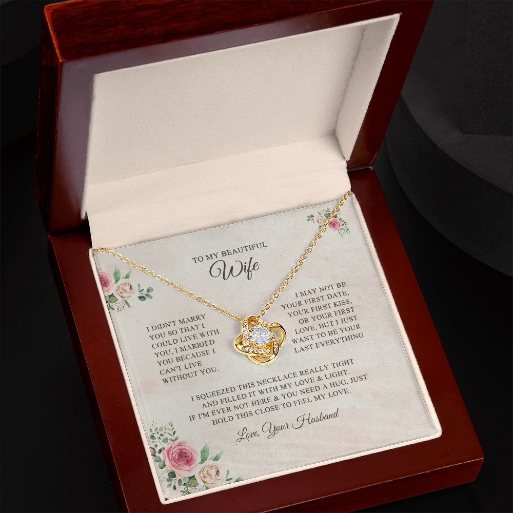 To My Wife Necklace, Romantic Wife Jewelry, Necklace for Wife, Anniversary Gift, Wife Birthday Gift, Mothers Day Gift for Wife from Husband 04127