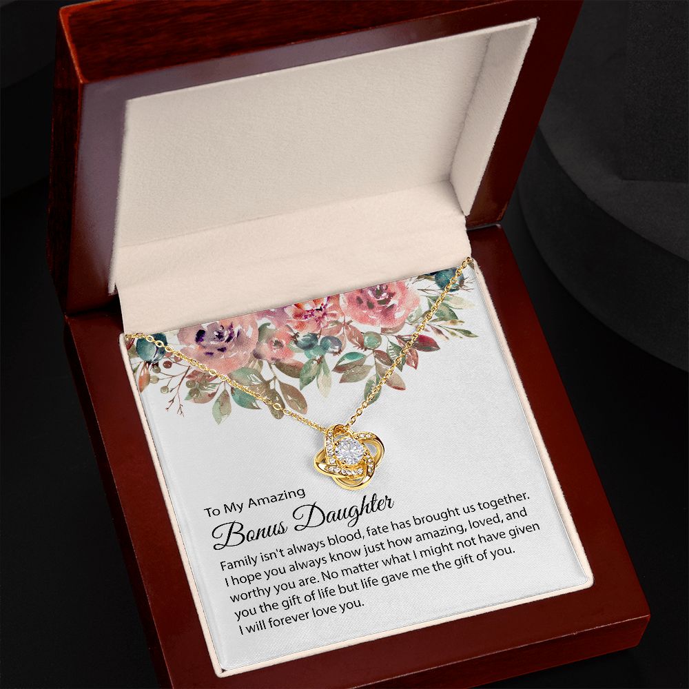 Bonus Daughter Gift, To my Bonus Daughter, Bonus Daughter Necklace JWSN-110742 B0BLP8YQV4
