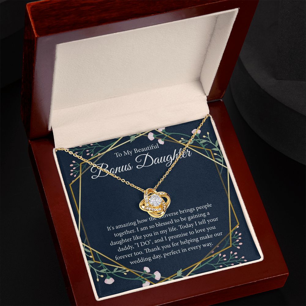 Love Knot, Bonus Daughter Gift Necklace, Stepdaughter Gift B0BLP5Q8ZR