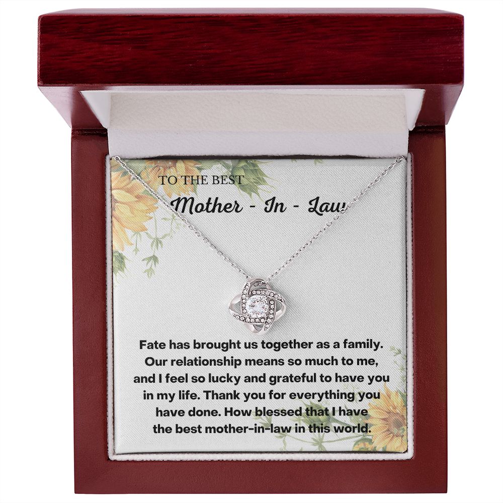 Meaningful Mother-in-Law Christmas Gift: Daughter-in-Law Necklace with Message Card