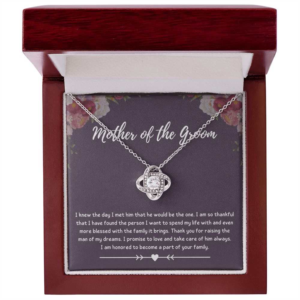 Mother of the Groom Gift - Make Your Son's Wedding Day Even More Special with This Mother of the Groom Necklace