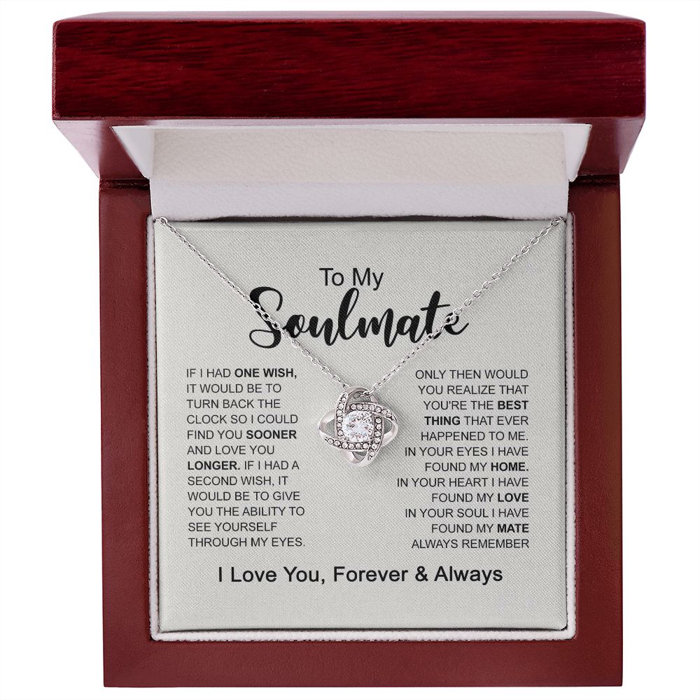To My Soulmate Necklace Light Up Box Stering Silver and Gold 4U-JF6Z-FMAE B0BB81GFHQ