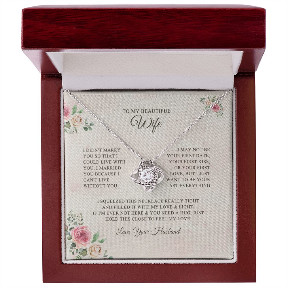 To My Wife Necklace, Romantic Wife Jewelry, Necklace for Wife, Anniversary Gift, Wife Birthday Gift, Mothers Day Gift for Wife from Husband 04127