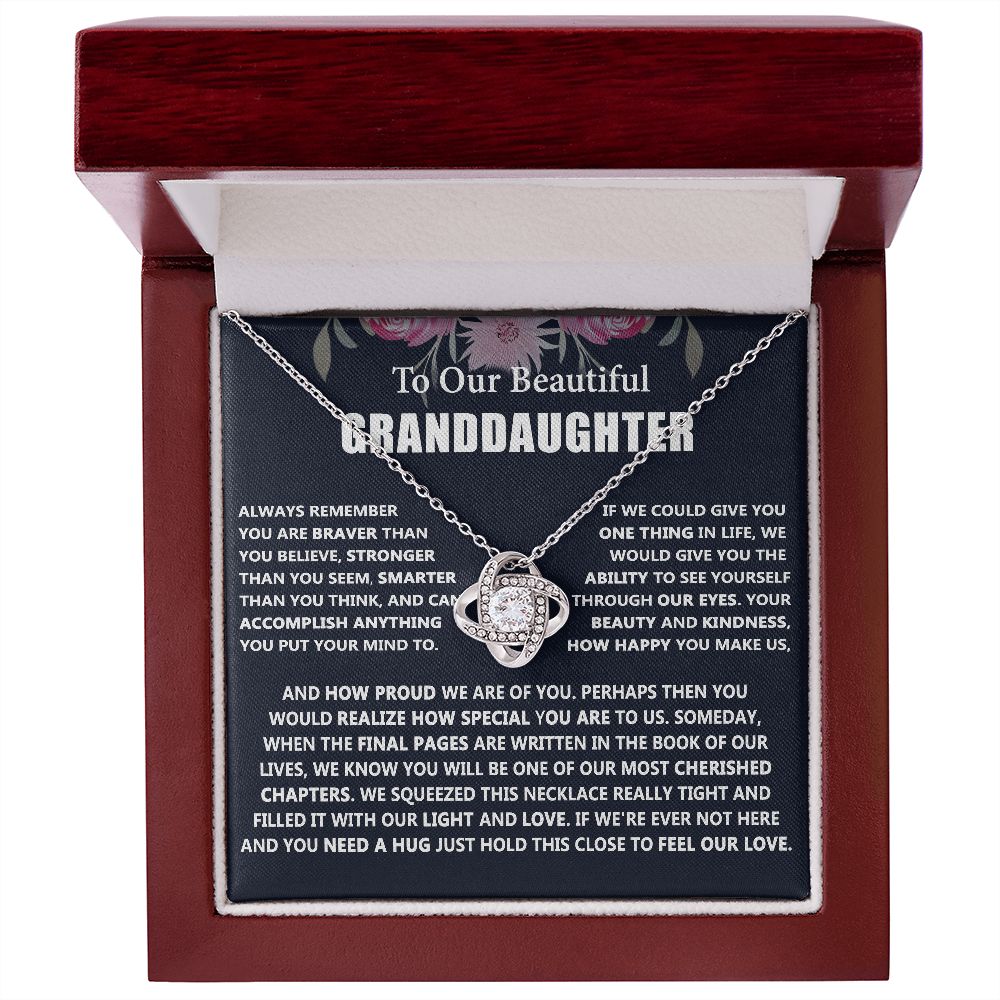 Meaningful Gift For Granddaughter Necklace Gifts From Grandparents - Christmas Birthday Holiday Graduation Gifts For Teenage or Adult Granddaughters