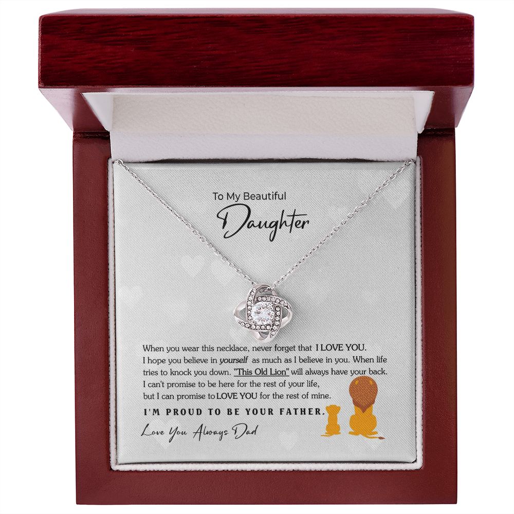 To My Beautiful Daughter Necklace, Daughter Gift from Dad, Father Daughter Gift, Christmas Gift, Unique Daughter Birthday Graduation Gift SNJW110703