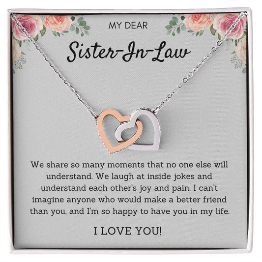 Sister-In-Law Pendant Necklace - Simple and Elegant Jewelry for Any Occasion, Birthday Gift, Christmas Gift, Sister in Law Gift from Bride, Gift for Sister in Law, sister in law necklace, wedding gift SNJW23-240208