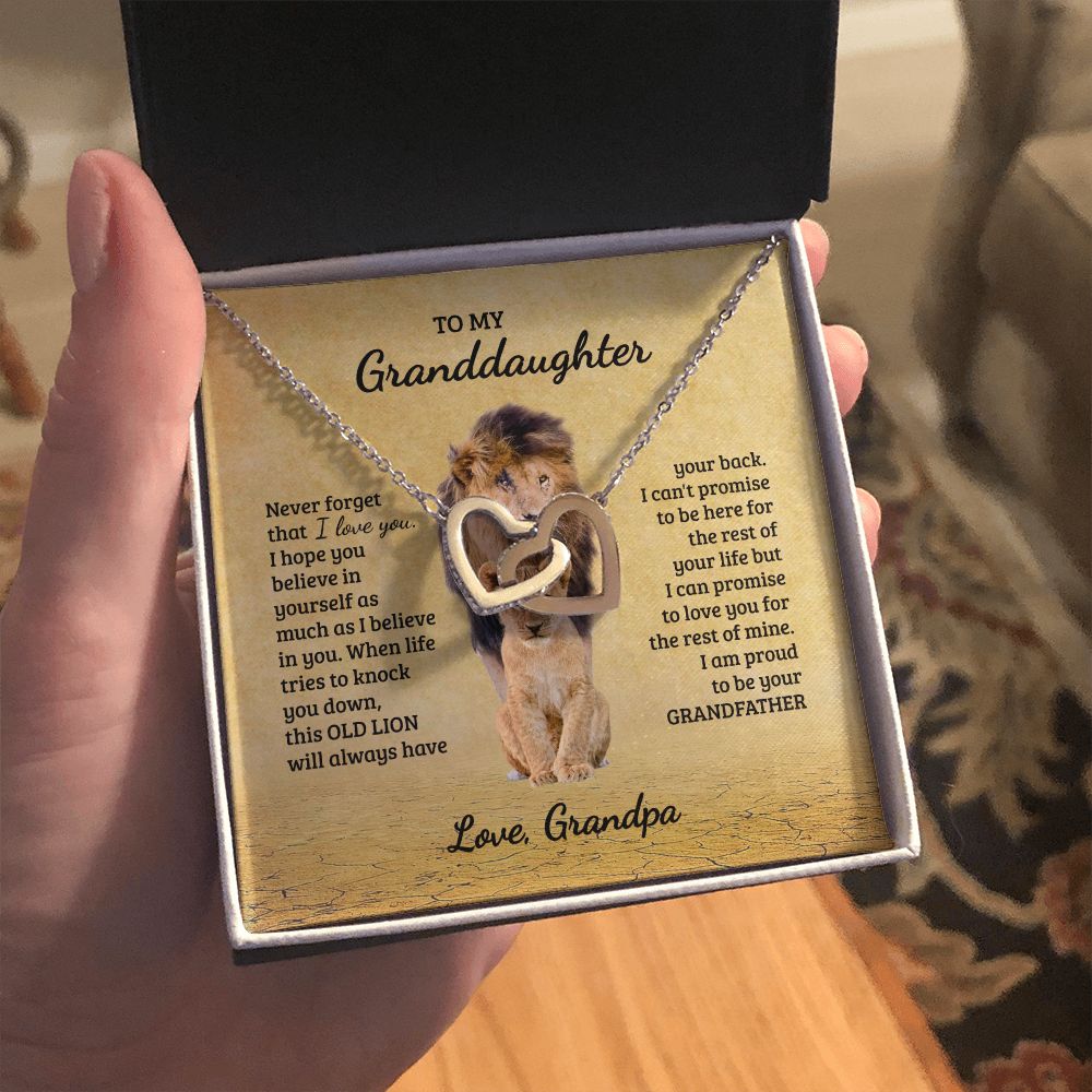 Granddaughter Necklace, Granddaughter Gift from Grandpa, Christmas Gift, Granddaughter Birthday Gift SPNKJW-110416