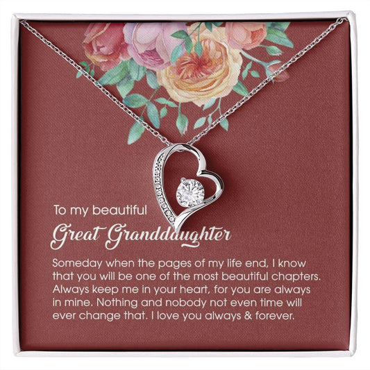 Granddaughter Necklace,  Great Granddaughter Christmas Necklace, Great Granddaughter Jewelry B09KB7TBL7 B3-I4MJ-4N8W