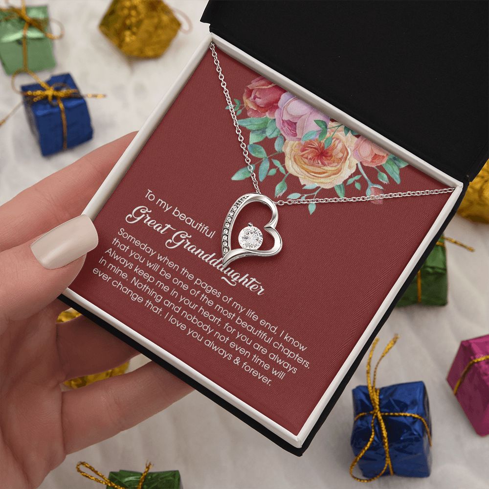 Granddaughter Necklace,  Great Granddaughter Christmas Necklace, Great Granddaughter Jewelry B09KB7TBL7 B3-I4MJ-4N8W