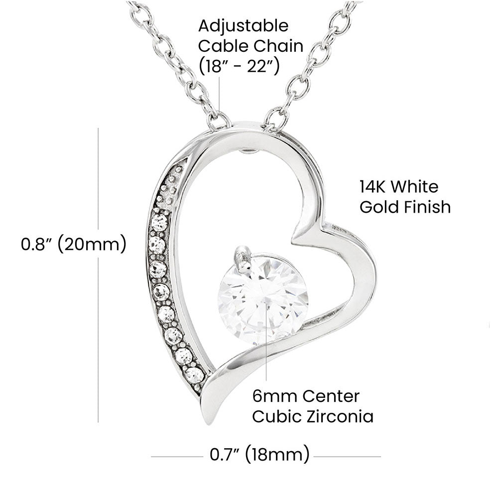 To My Daughter If Ever There Is A Tomorrow Forever Love Necklace, Gift For Daughter, Daughters Birthday