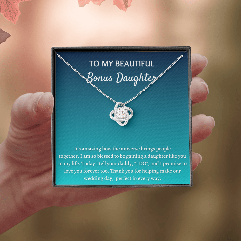 Gift for Bonus Daughter - Thank you for helping make our wedding day, perfect in every way - JWshinee