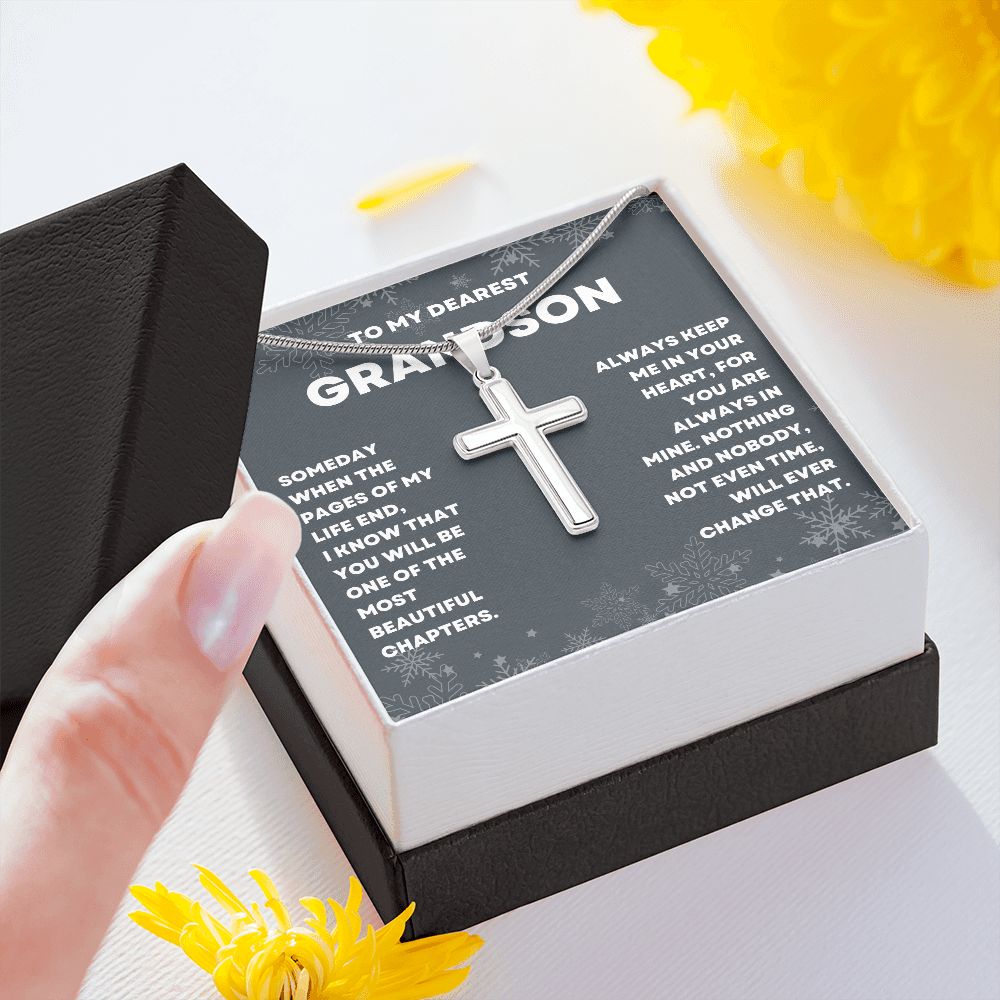 "Celebrate Your Grandson's Birthday with a Special Gift from Grandma: Personalized Necklace"