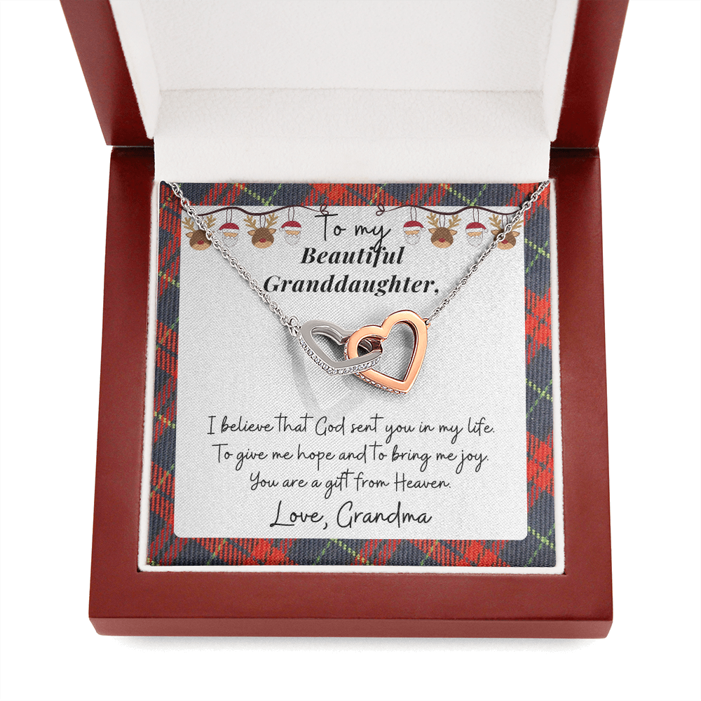 Christmas Gift for Granddaughter - I believe God sent you to give me hope and bring me joy - JWshinee