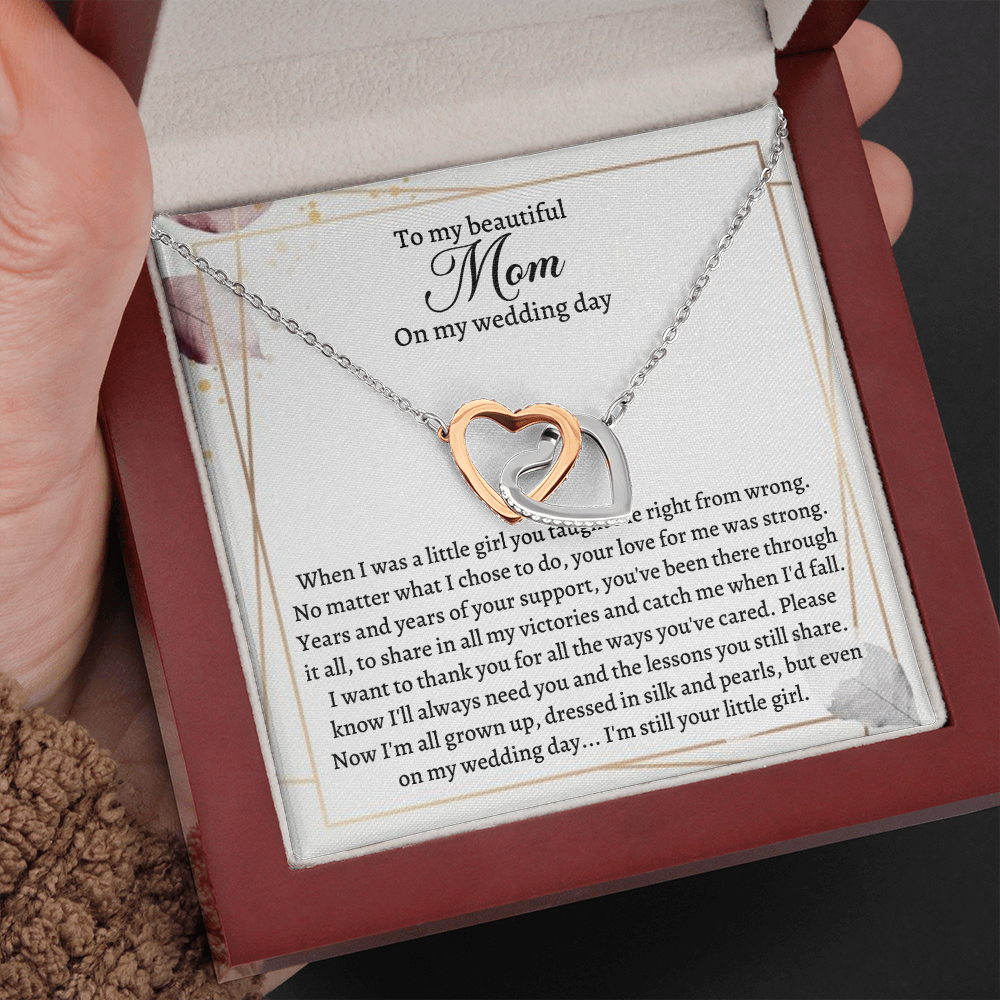 Wedding gift for Mother - Now I'm all grown up, dressed in silk and pearls, but even on my wedding day ... I'm still your little firl. - JWshinee