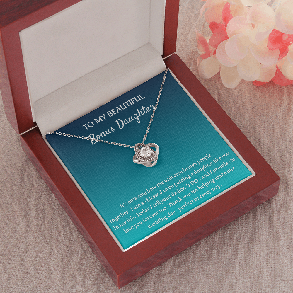 Gift for Bonus Daughter - Thank you for helping make our wedding day, perfect in every way - JWshinee