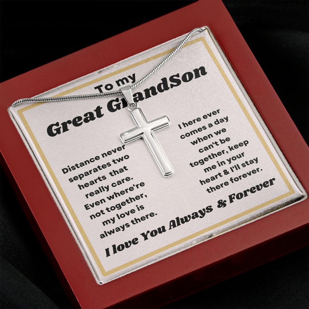 "Show Your Grandson Some Love this Christmas with a Customized Necklace Gift from Grandma"