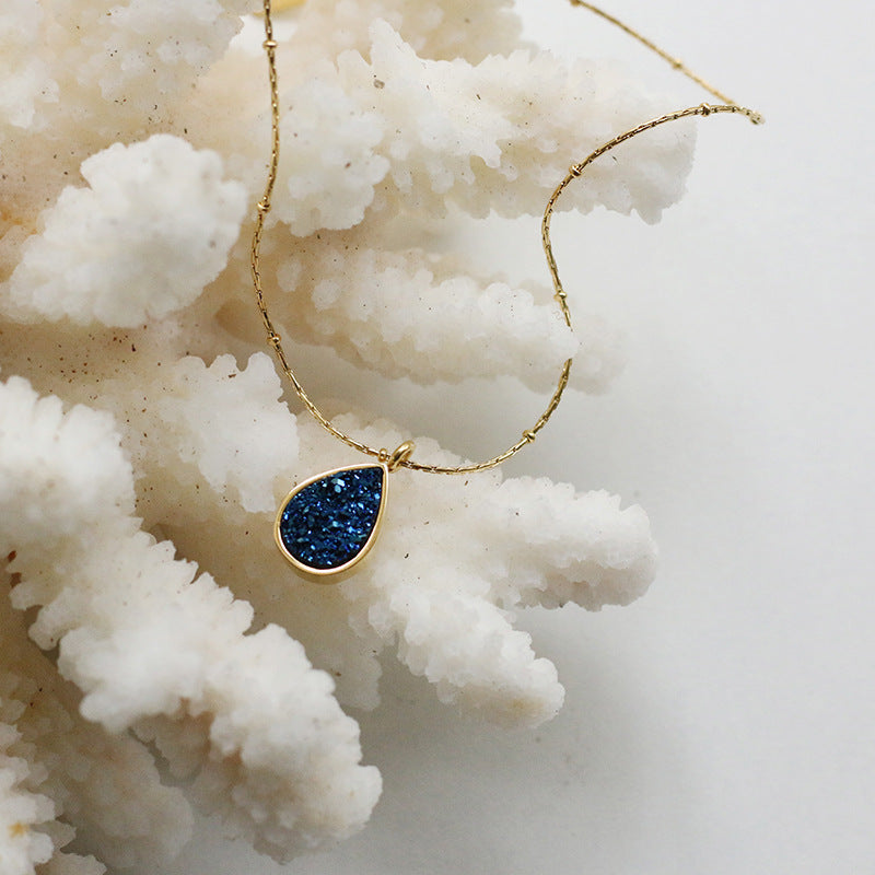 Water Drop Necklace Gift for Mum from Son-Daughter, Mother's Day