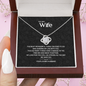 The Most Wonderful Thing I Decided To Do, To My Wife Love Knot Necklace, Wife Birthday Gift, Anniversary Gift For Wife