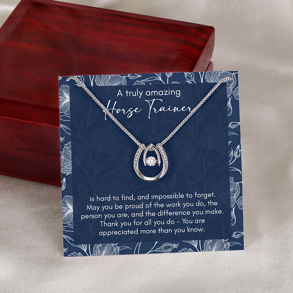 A Truly Amazing Horse Trainer, Necklace Gift For Horse Lovers B0B5Y89SPC