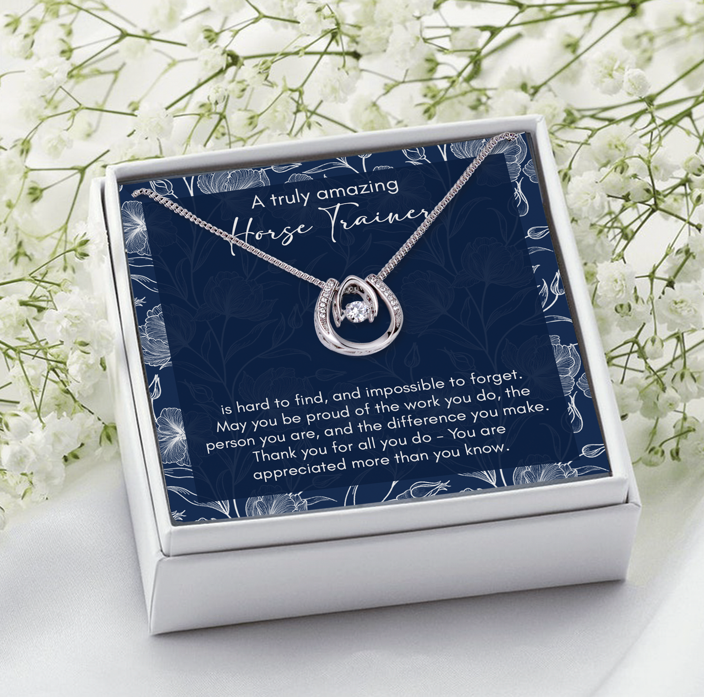 A Truly Amazing Horse Trainer, Necklace Gift For Horse Lovers B0B5Y89SPC