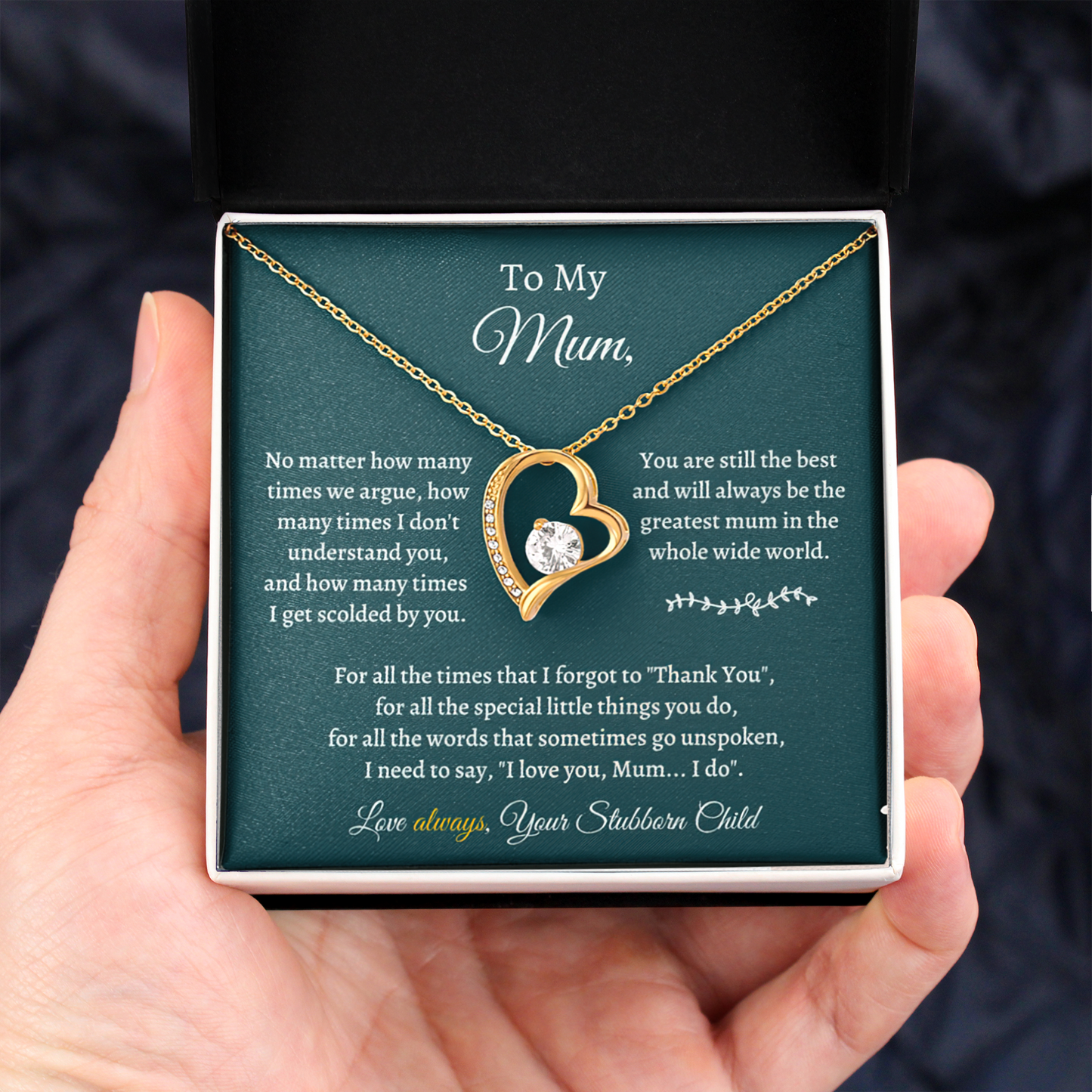 Mother's Day Gift - "Thank You", for all the special little things you do, for all the words that sometimes go unspoken - JWshinee