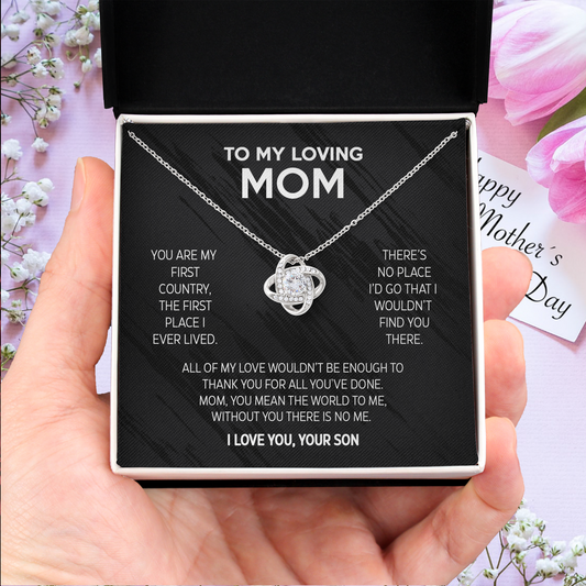 Gift for Mom from Son- You are my first country, the first place I ever lived - JWshinee