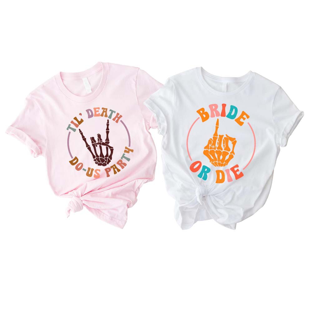 Halloween Bachelorette Party Shirts, Wedding Shirt, Matching Bachelorette Party Shirts, Bridal Party Shirts