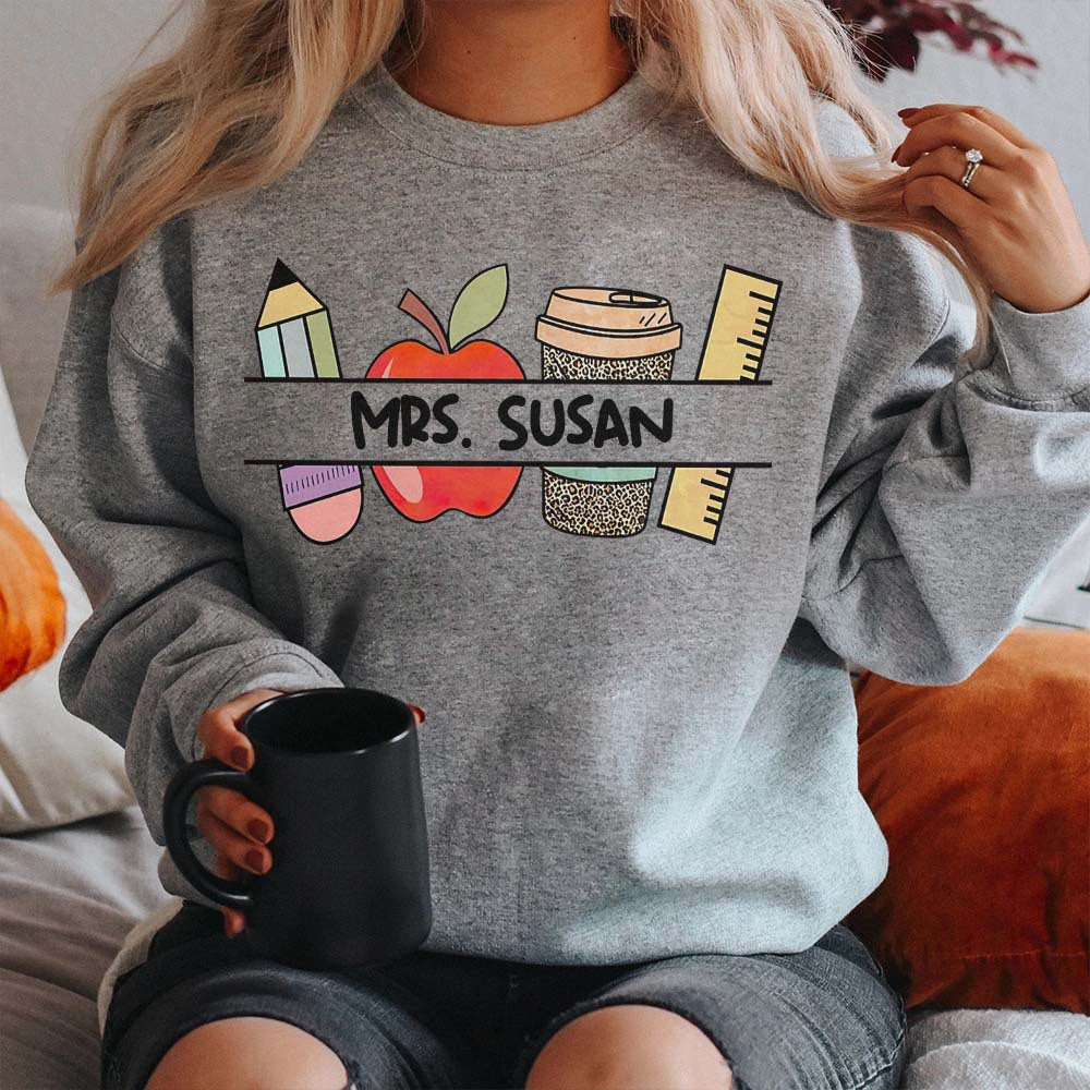 Personalized Kindergarten Teacher Tshirt, B2S Shirt for Teacher, Gift to Teacher from Students