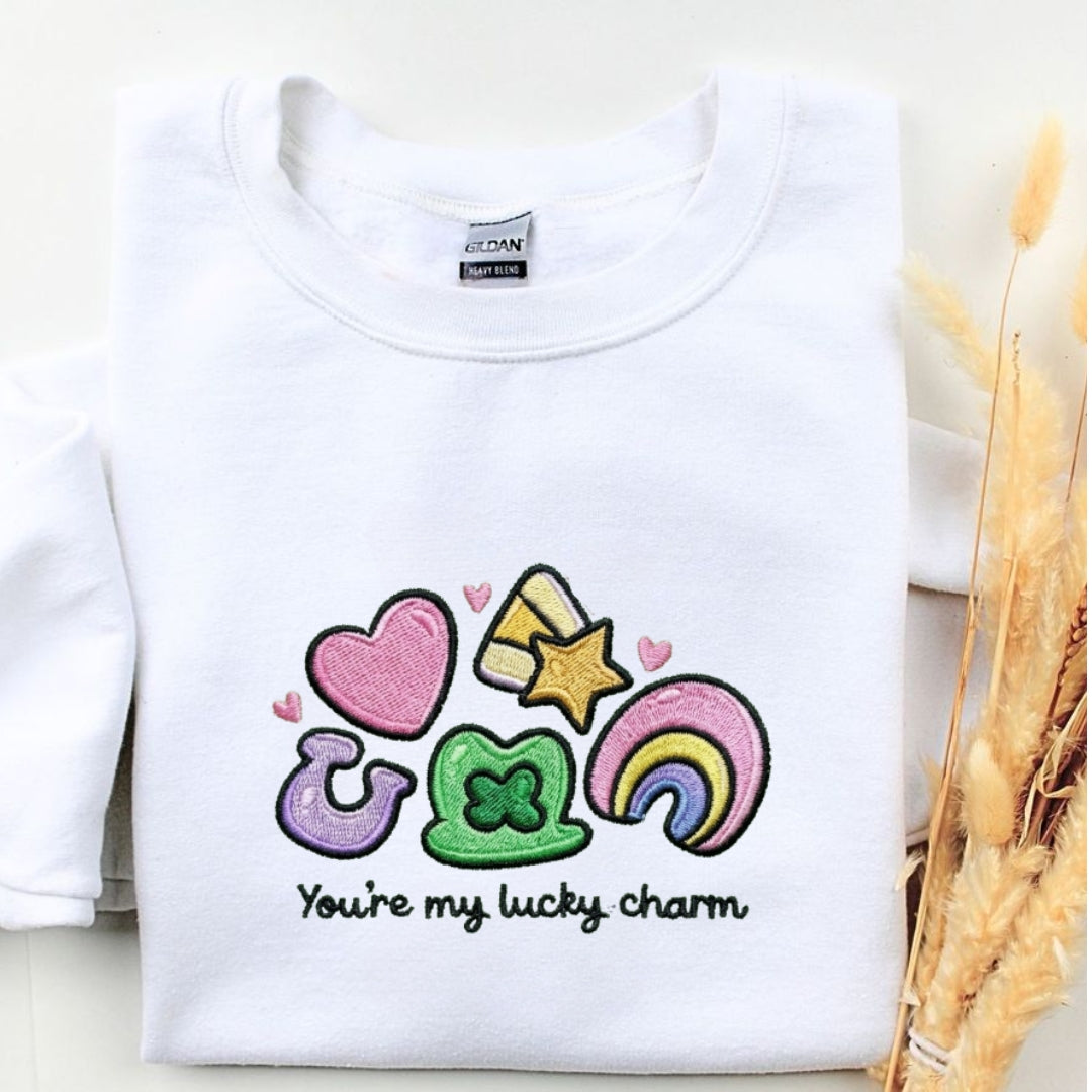 You're My Lucky Charm Embroidered Shirt