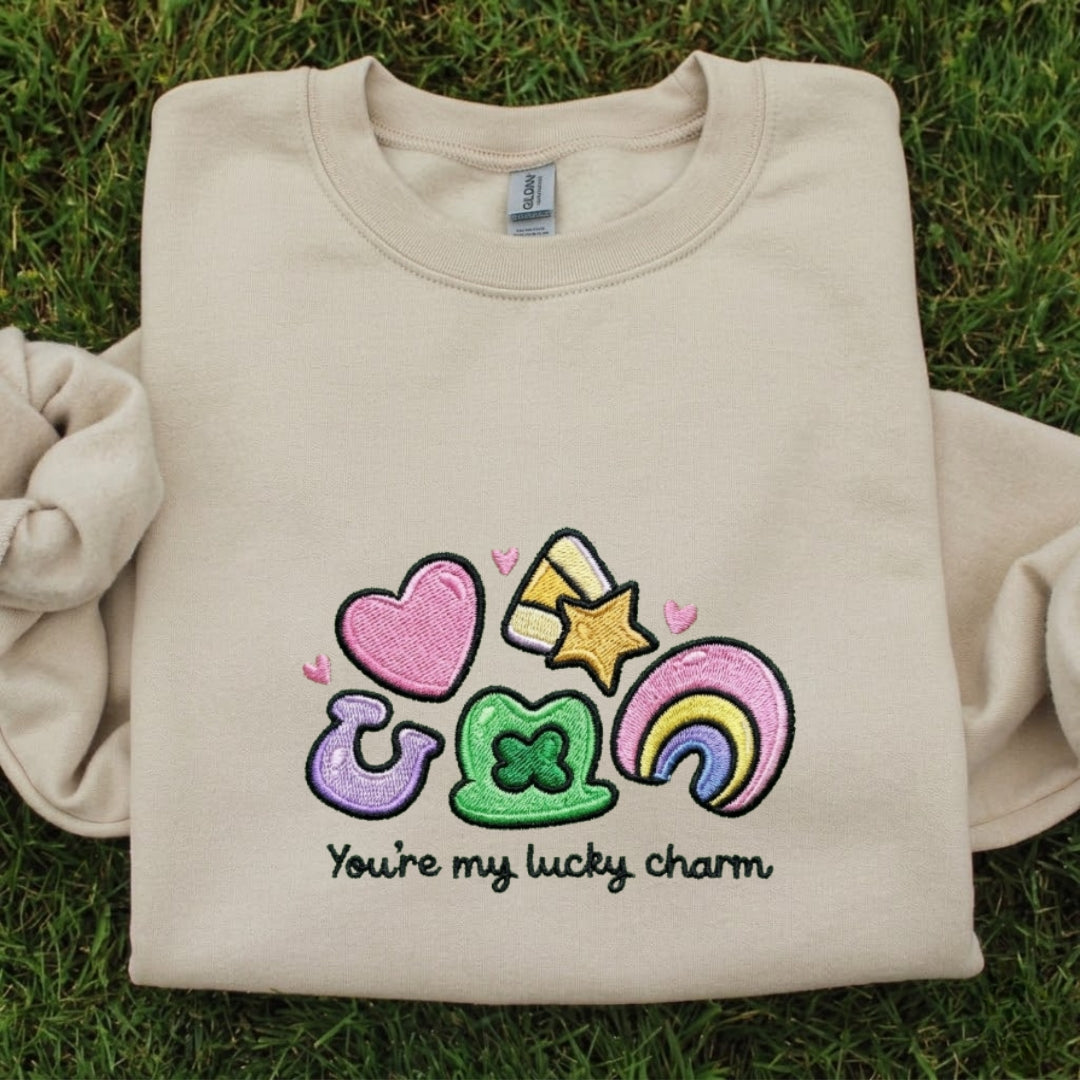 You're My Lucky Charm Embroidered Shirt