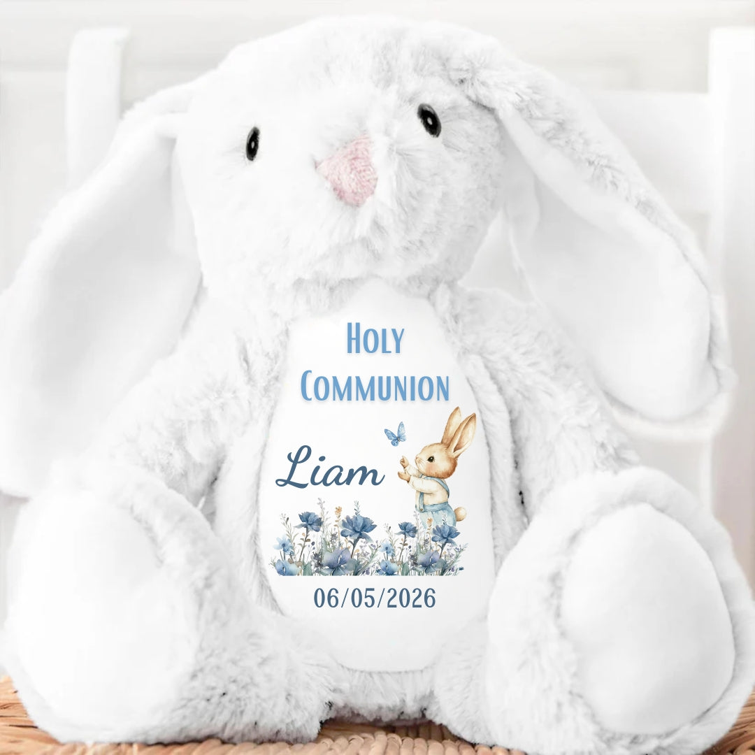Holy Communion Personalized Stuffed Bunny