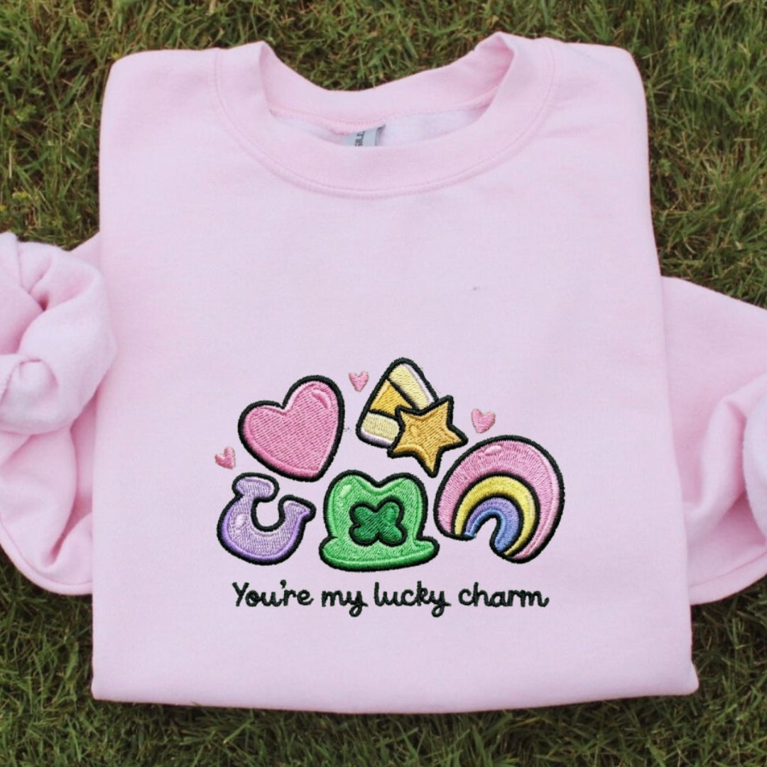 You're My Lucky Charm Embroidered Shirt