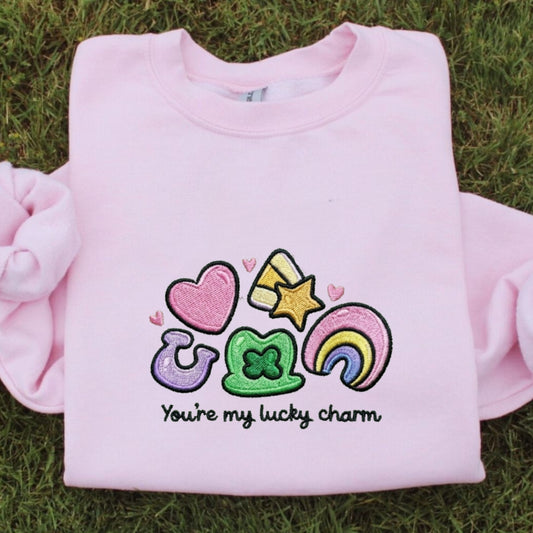 You're My Lucky Charm Embroidered Shirt