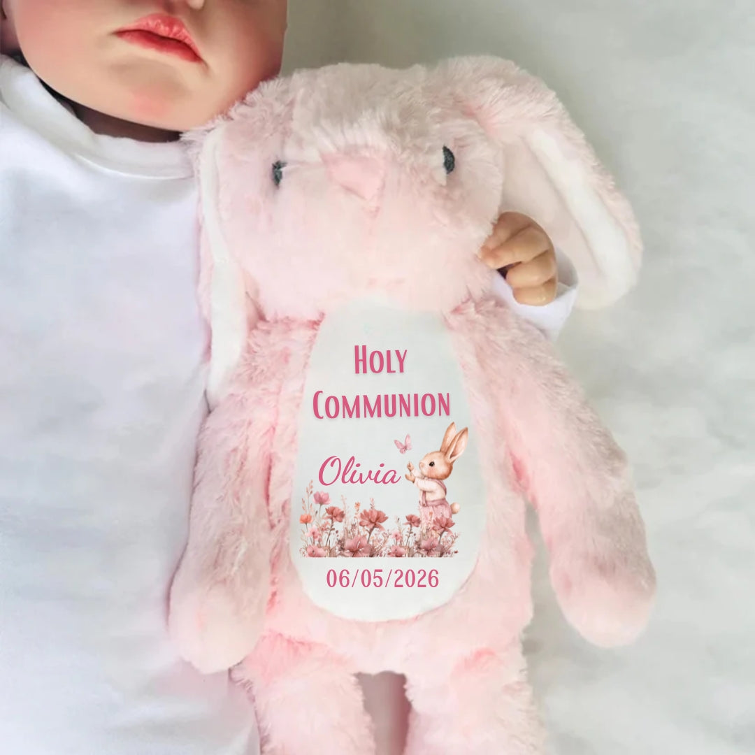 Holy Communion Personalized Stuffed Bunny