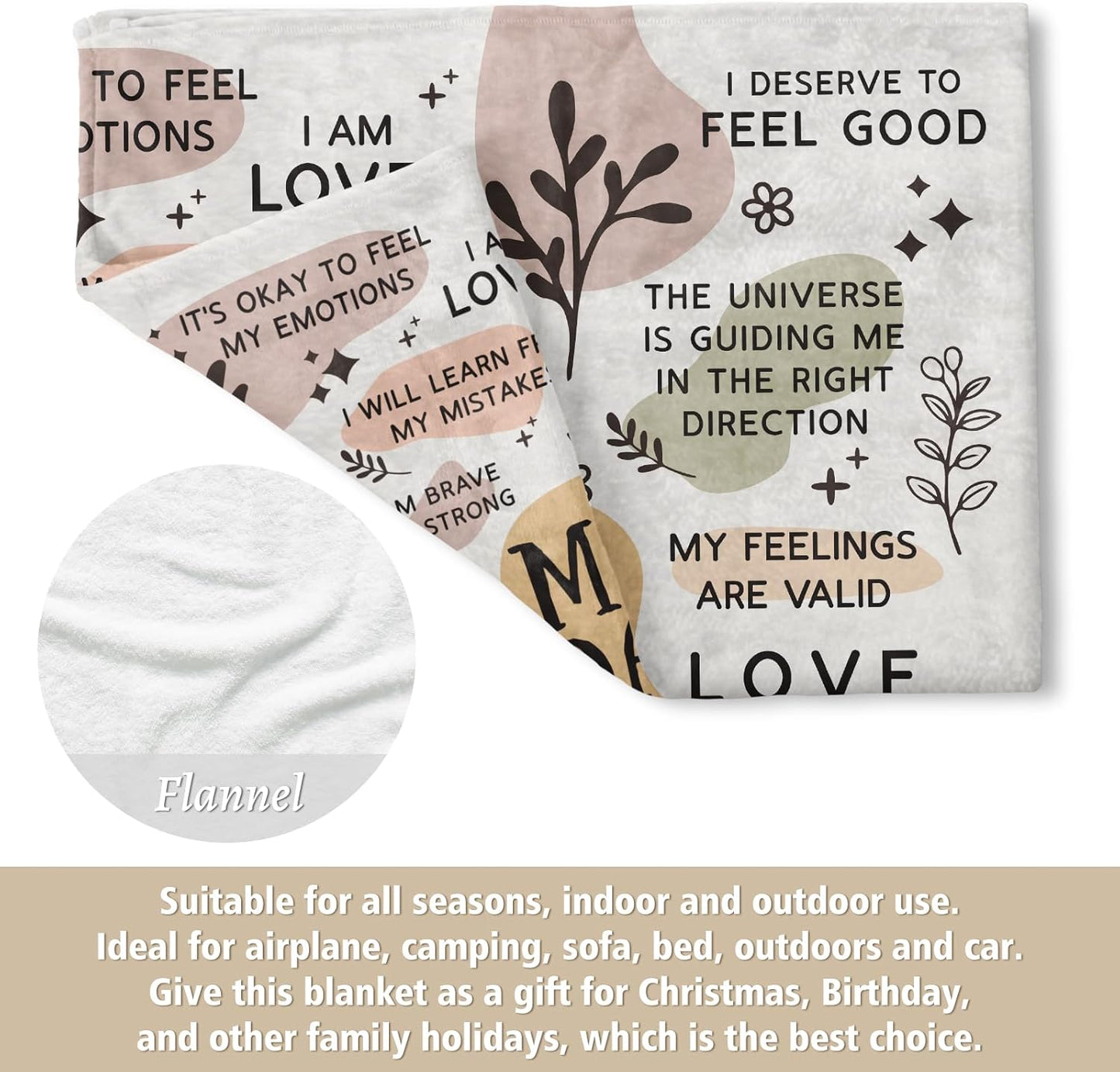 Mama Daily Affirmations Blanket