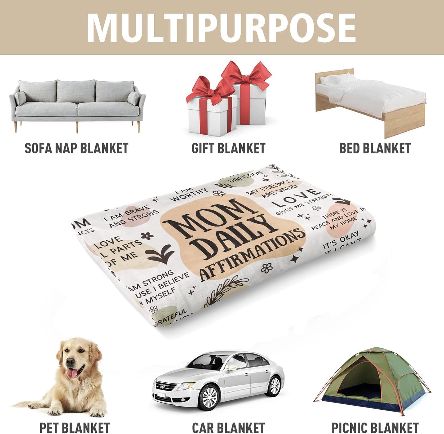 Mama Daily Affirmations Blanket