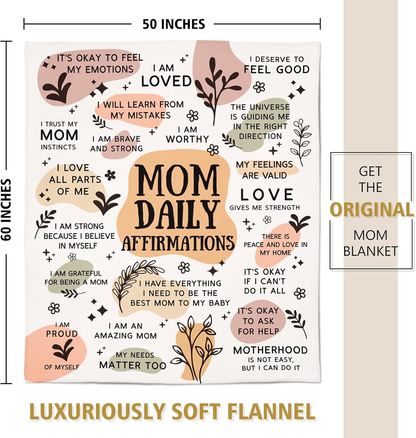 Mama Daily Affirmations Blanket
