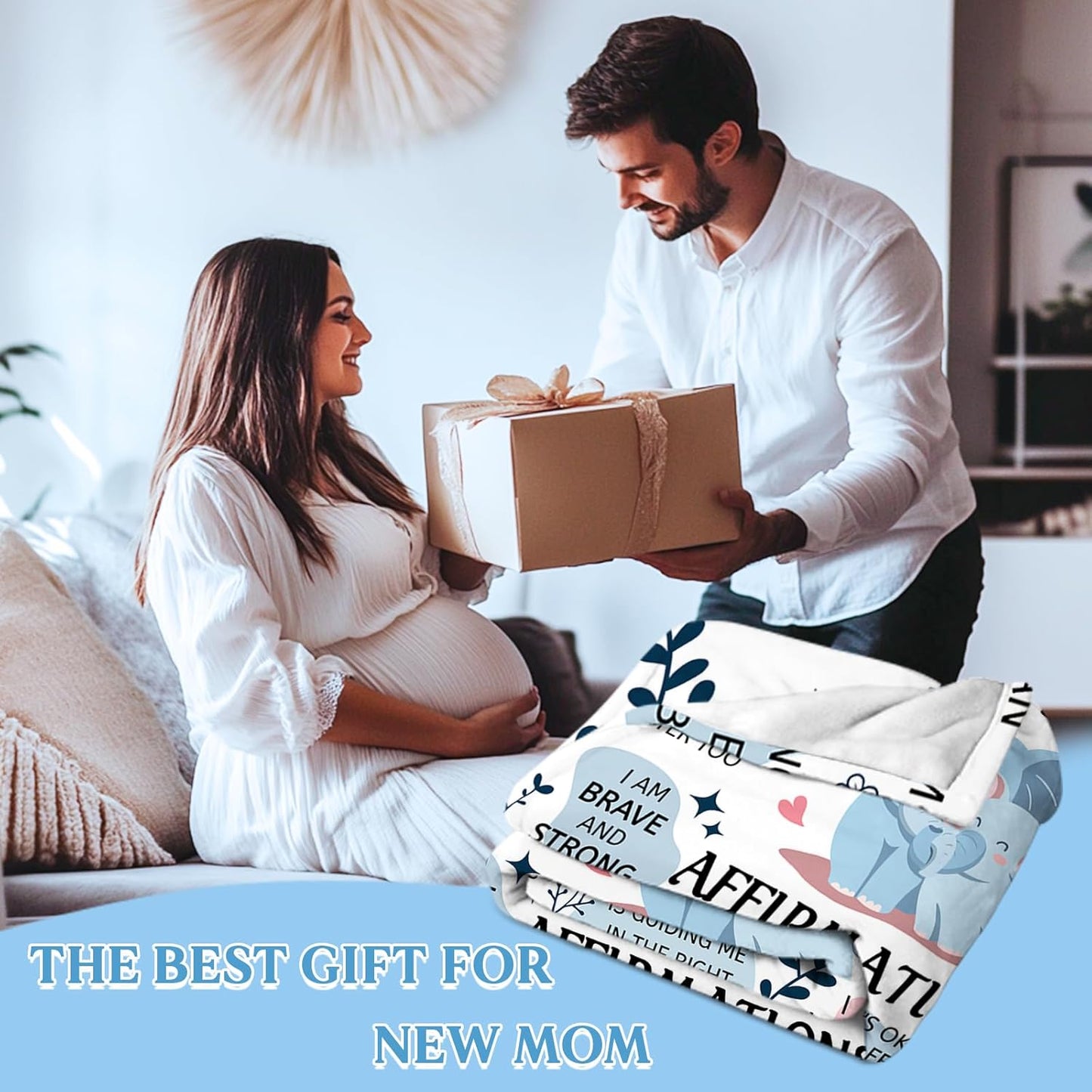 Mom Daily Affirmation Blanket Gifts for Moms