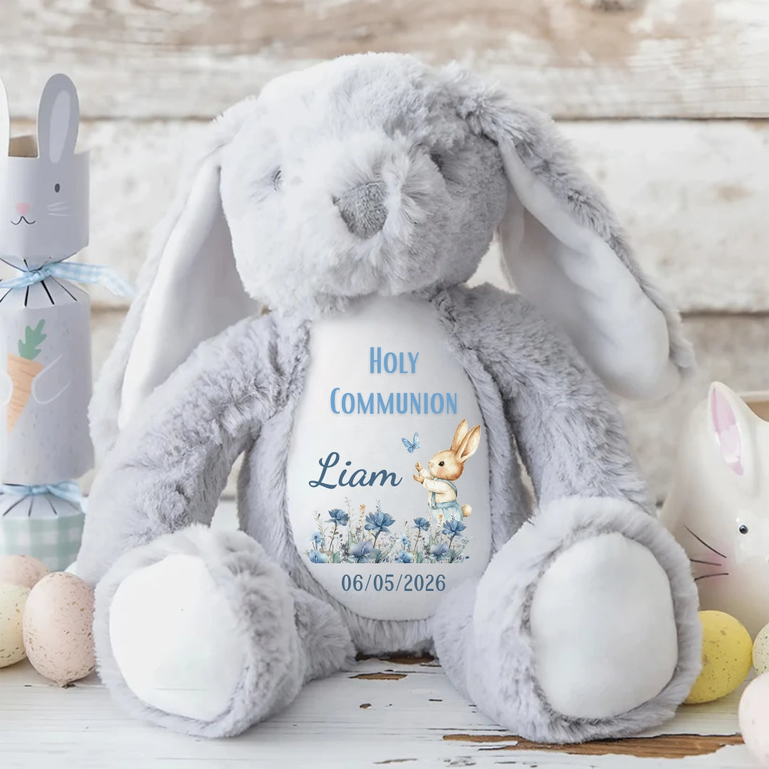 Holy Communion Personalized Stuffed Bunny