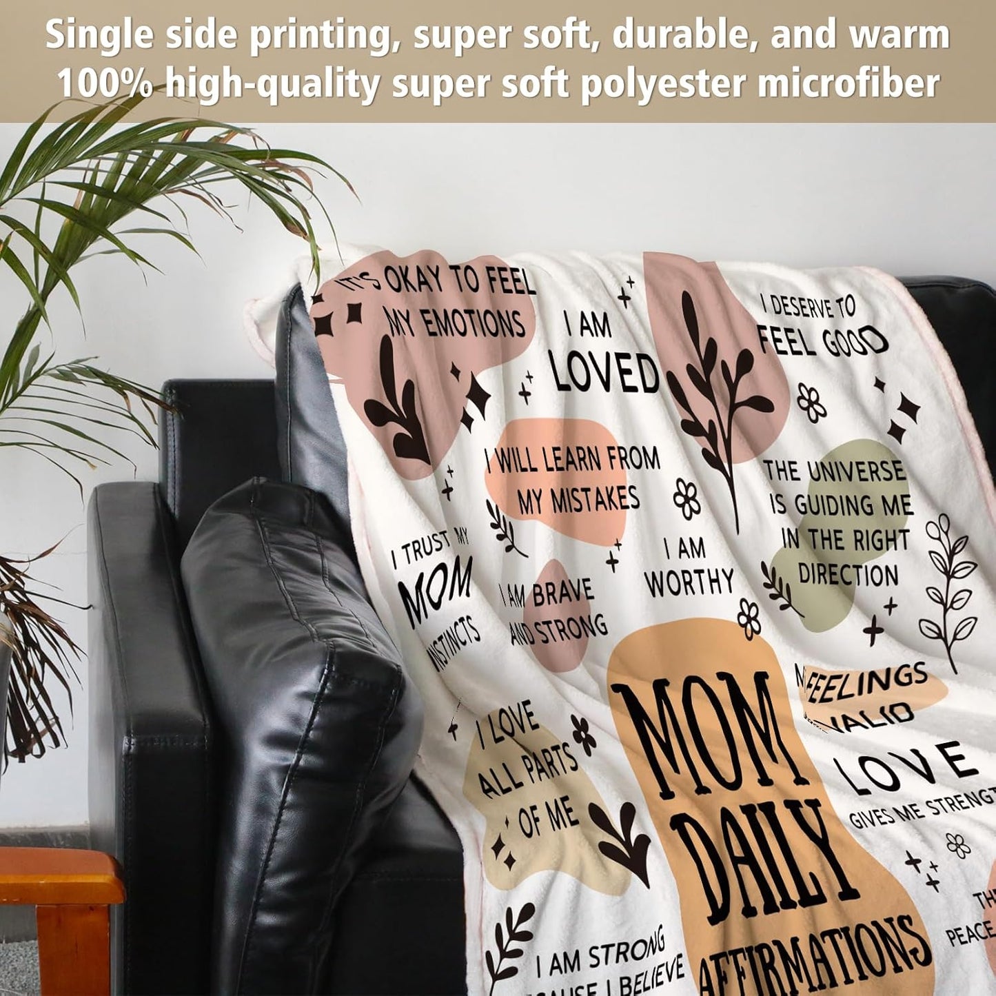 Mama Daily Affirmations Blanket
