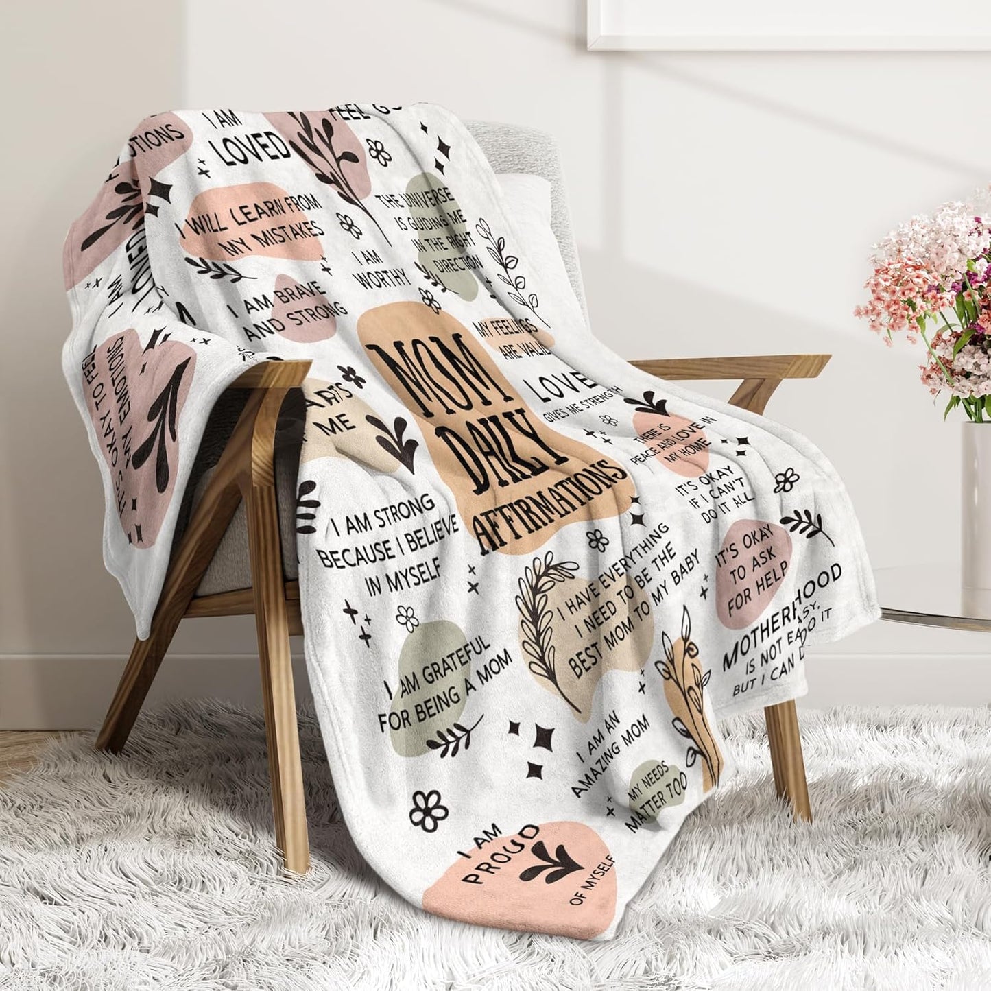 Mama Daily Affirmations Blanket