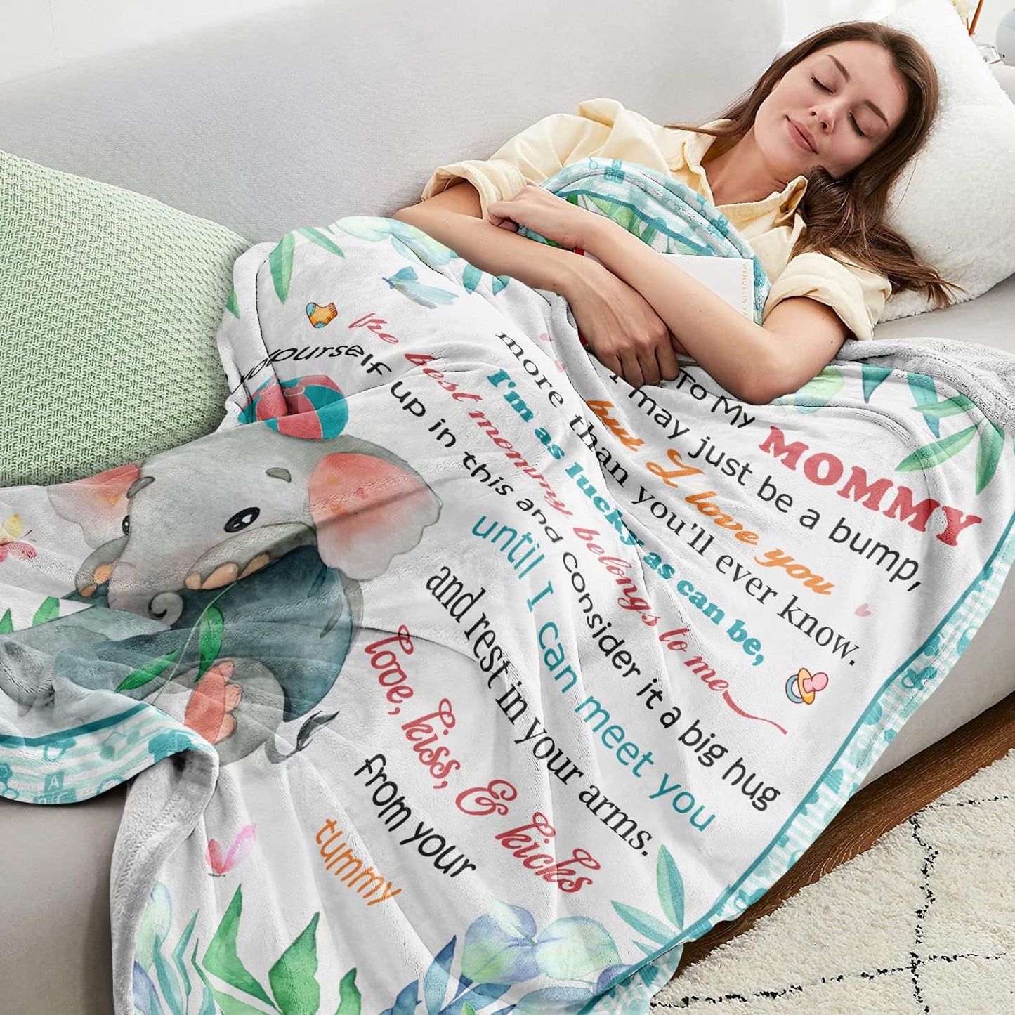 Letter Blanket Mom Gifts
