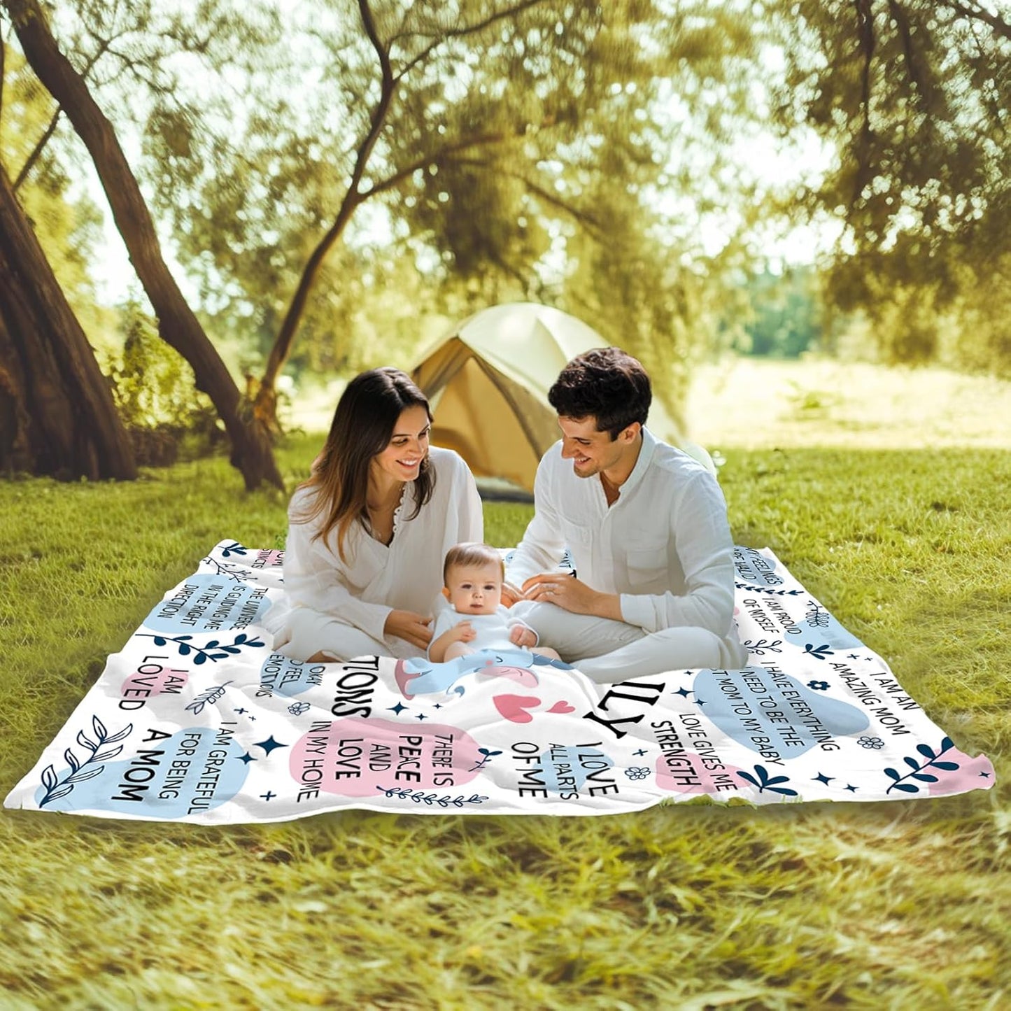 Mom Daily Affirmation Blanket Gifts for Moms