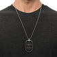 Son Dog Tag - To My Son My Lover Dog Tag Chain Necklace (Remember I will.) B0BMVP857M