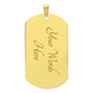Son Dog Tag - To My Son My Lover Dog Tag Chain Necklace (Remember I will.) B0BMVP857M