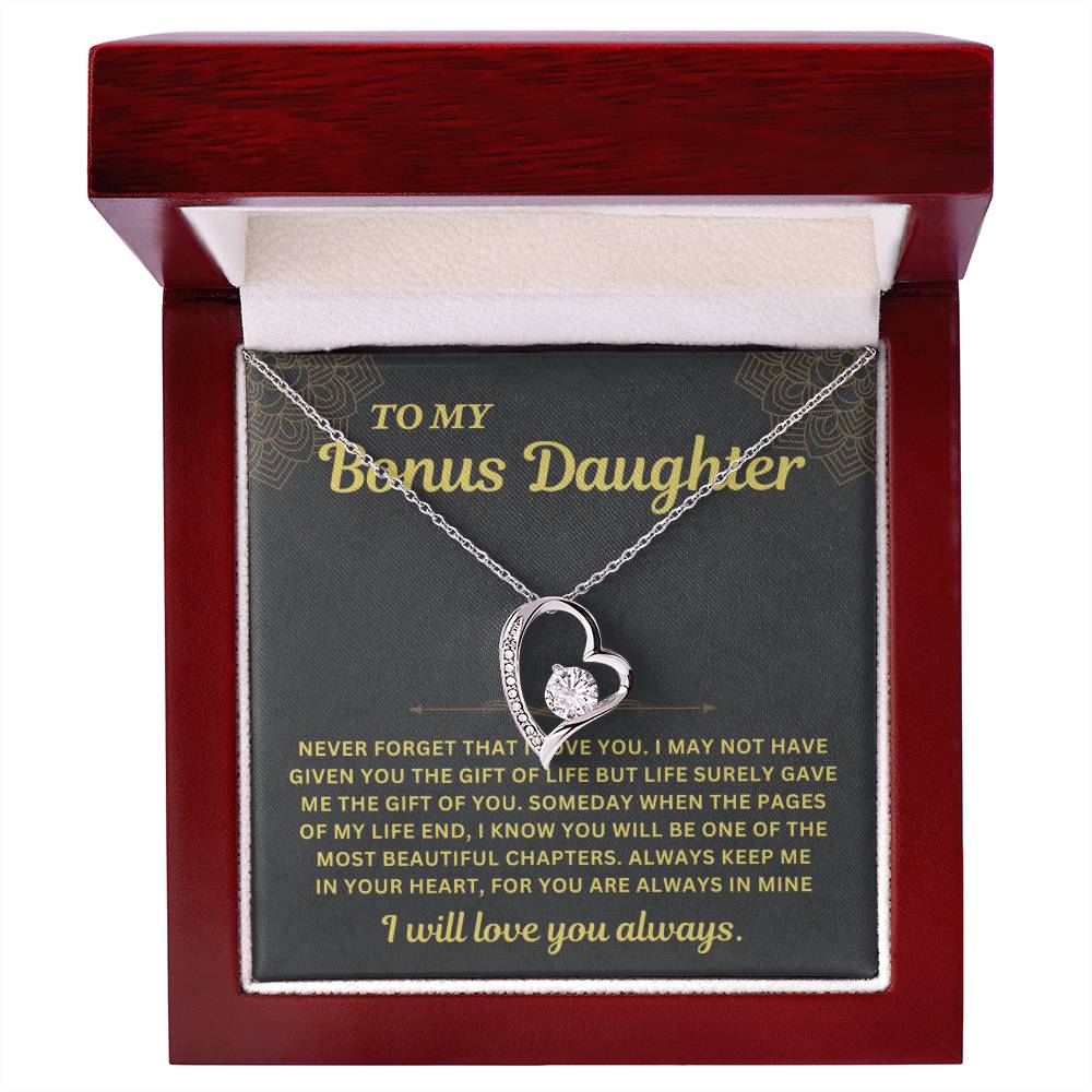Sugar Spring - 'To My Bonus Daughter' Necklace B0CN1L49RF