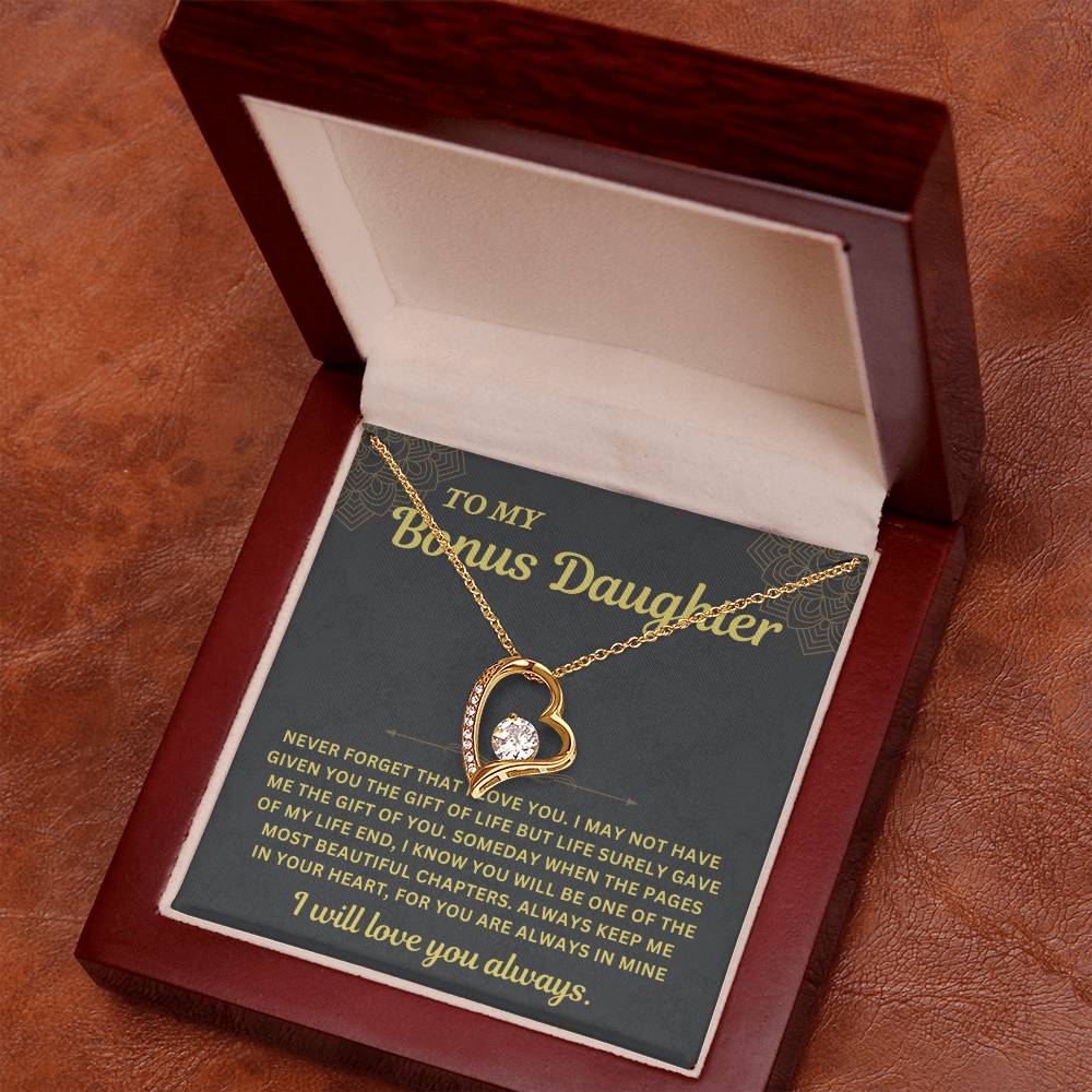 Sugar Spring - 'To My Bonus Daughter' Necklace B0CN1L49RF